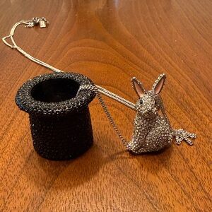Kate Spade Make Magic Rabbit in Hat Necklace - RARE